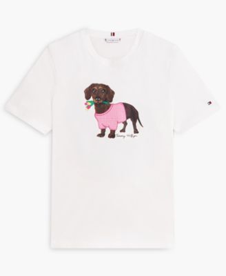 Women's Graphic Dog Print T-Shirt