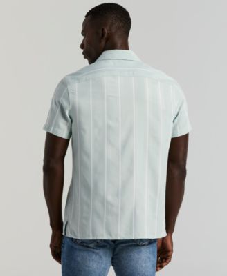 Men's Striped Camp Shirt