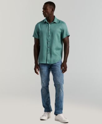 Men's Solid Linen Shirt