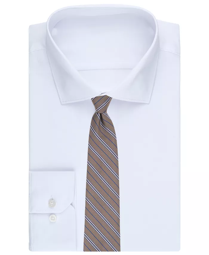 Brooks Brothers Men's Classic Stripe Pattern Tie - thumbnail 6