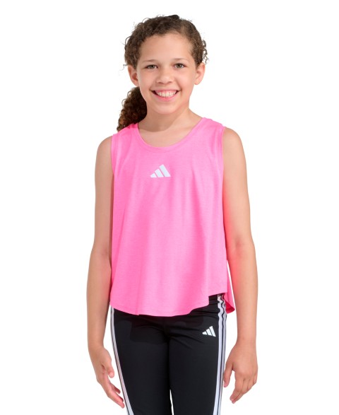 Майка для девочек adidas меланж с воланом