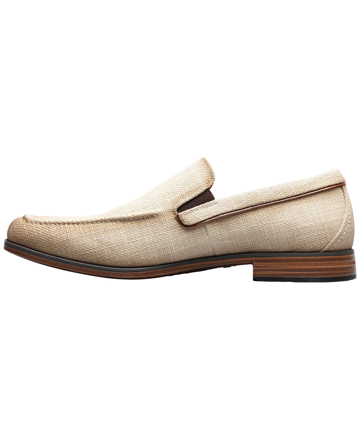 Мужские туфли Stacy Adams Ridgely Moc-Toe Slip-on, цвет: Бежевый — фото 6