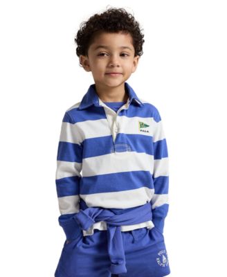 Boys' 2-7 Striped Long-Sleeve Rugby Shirt