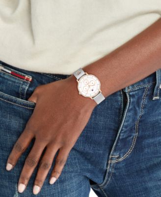 Women's Multifunction Two Tone Stainless Steel Mesh Bracelet Watch, 36mm