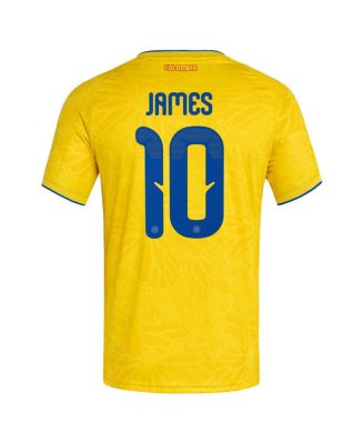 Men's James Rodriguez Yellow Colombia National Team 2026 Home Replica Jersey