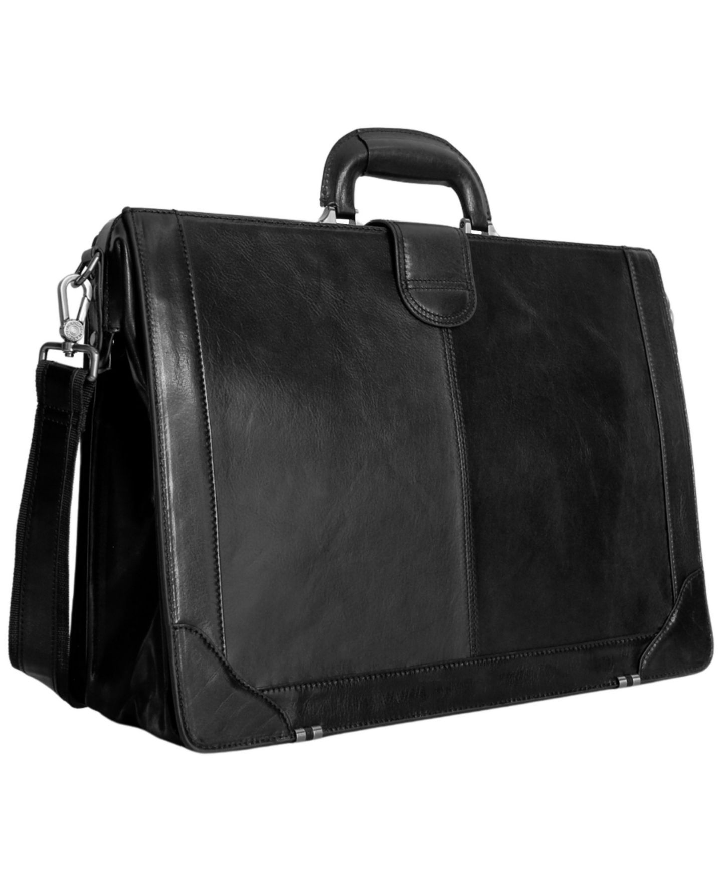 Мужская сумка Mancini Litigator Medium Briefcase, цвет: Чёрный — фото 2