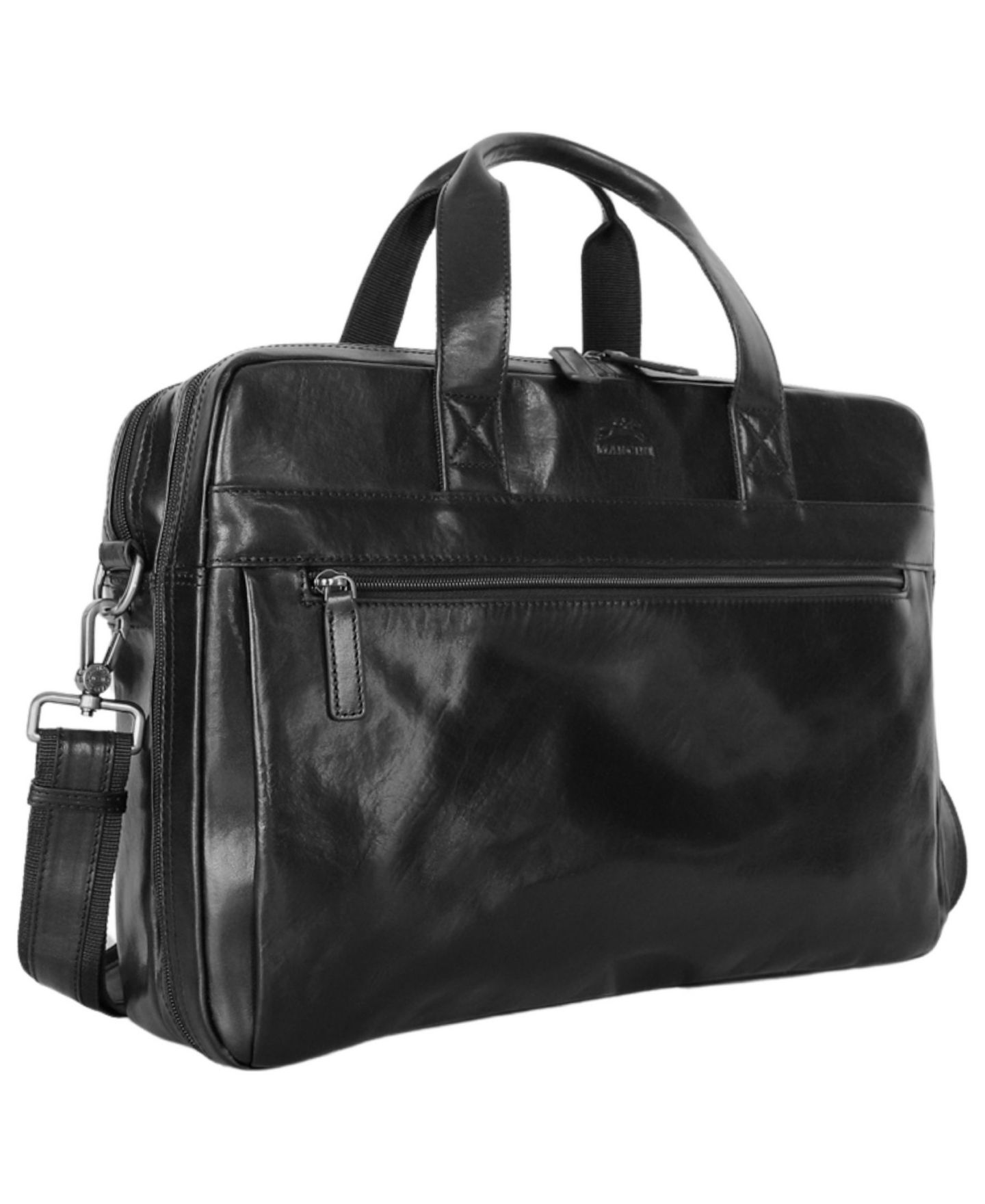 Мужская сумка Mancini Leather Laptop Briefcase, цвет: Чёрный — фото 2