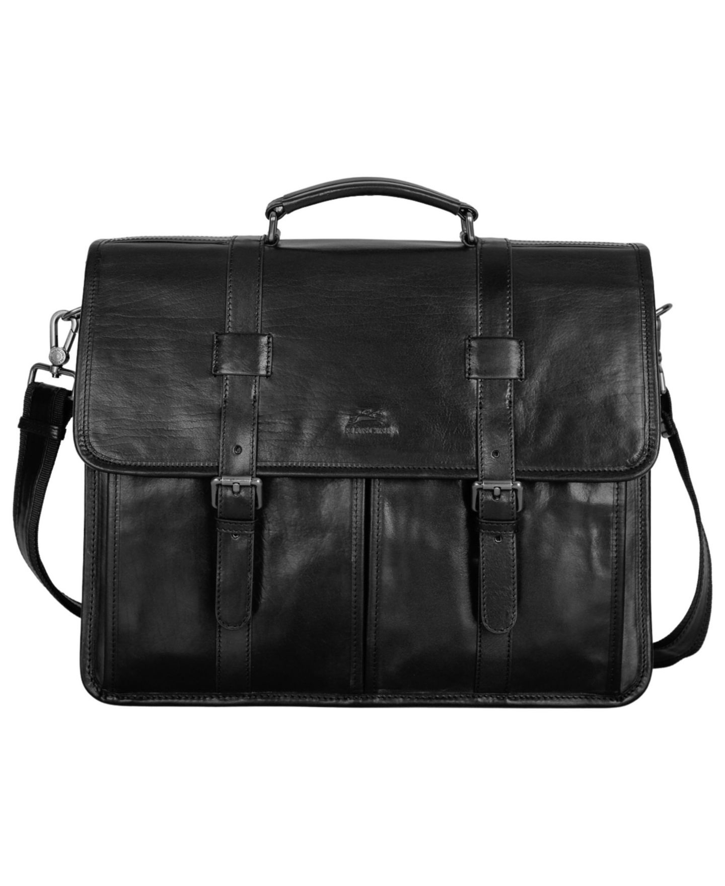 Мужская сумка Mancini Laptop Briefcase, цвет: Чёрный — фото 1