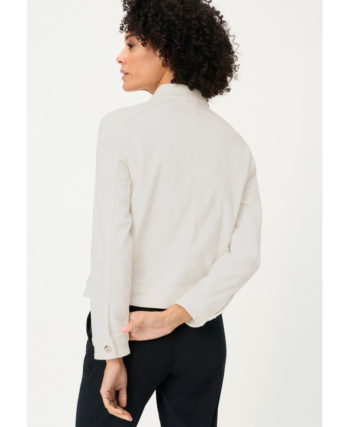 Женская куртка Olsen Power Stretch Jean, цвет: Молочный белый — фото 2