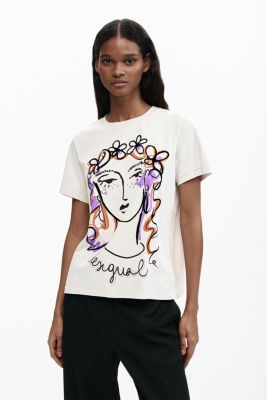 Women's Printed face t-shirt