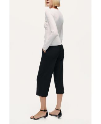 Women's Draped Detail Long Sleeve Top