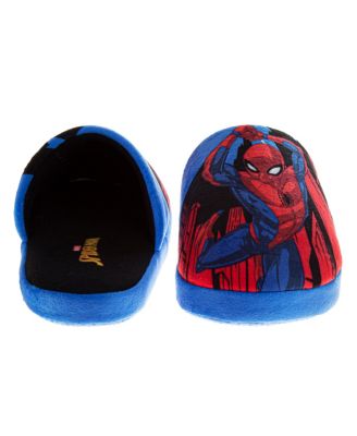 Toddler Marvel Spiderman Kids' Slippers Cozy, Plush, and Fun House Footwear (Little 11-12 / 13-5