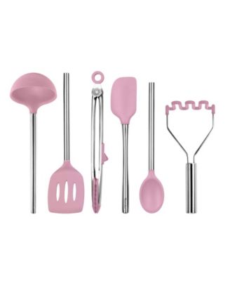 Tovolo Utensil 6-Pc. Silicone with Steel Handles