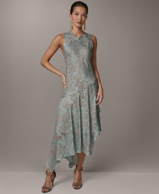 Women's Sleeveless Crew Neck Midi Dress