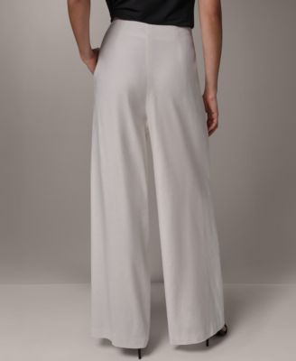 Women's Pleated Wide-Leg Pants