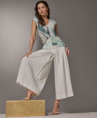 Women's Printed V-Neck Top