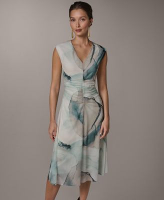 Women's V-Neck Midi Dress