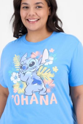 Trendy Plus Stitch Ohana Crewneck Tee