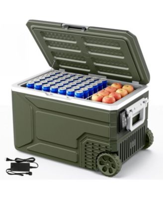 68QT Portable Car Refrigerator with Wheels
