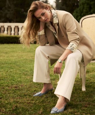 Women's Floral-Printed Button-Front Blouse