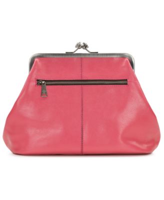 Sofia Small Leather Kiss-Lock Frame Clutch