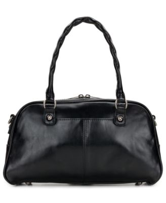 Pomezia Large Leather Crossbody Satchel Handbag