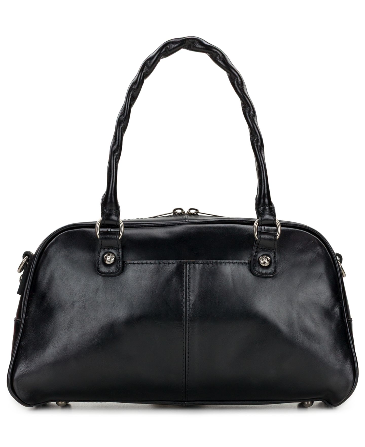 Женская сумка Patricia Nash Pomezia Large Leather Crossbody Satchel, цвет: Чёрный — фото 2