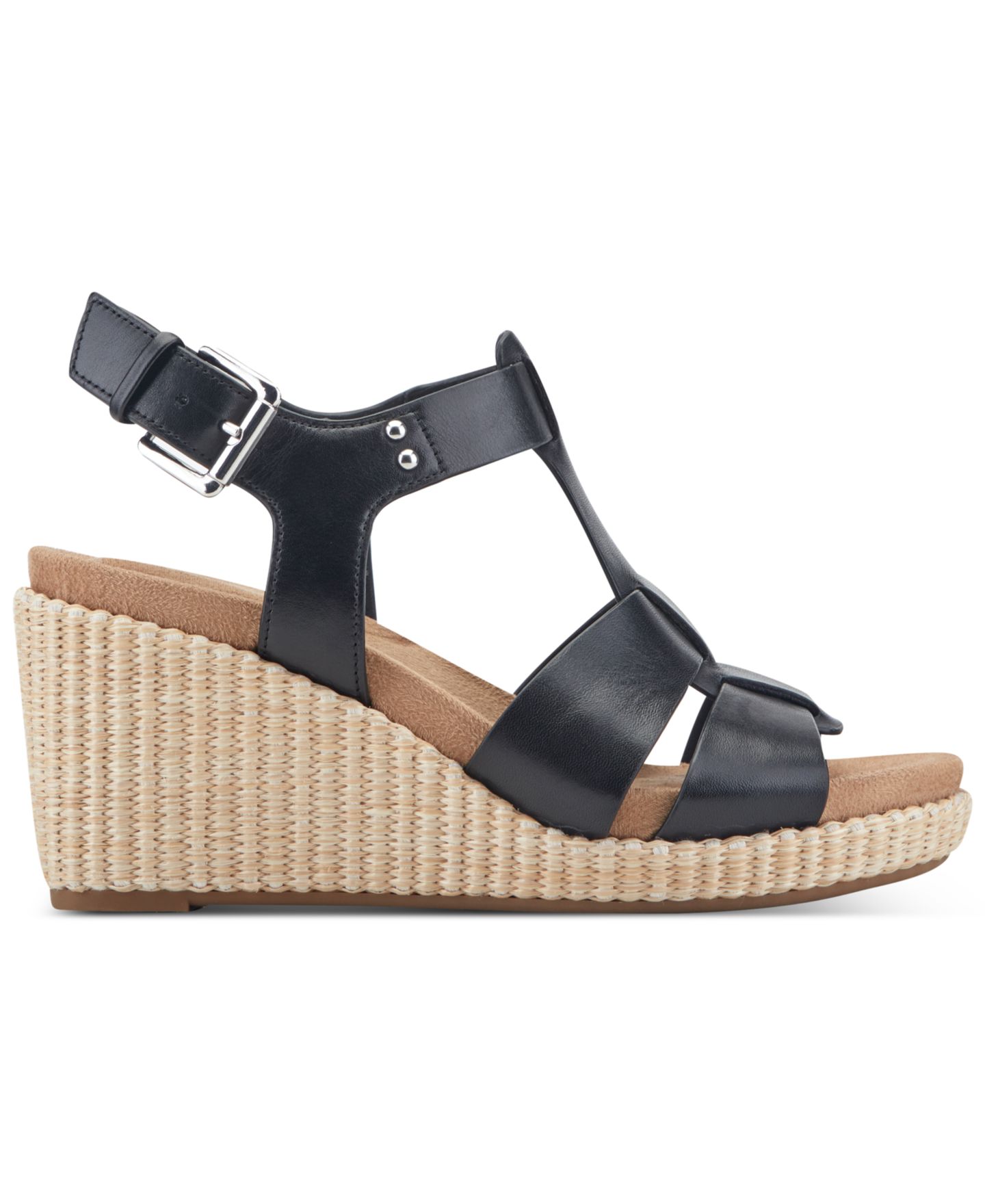 Женские сандалии Rockport Belle Strappy Wedge, цвет: Чёрный — фото 2