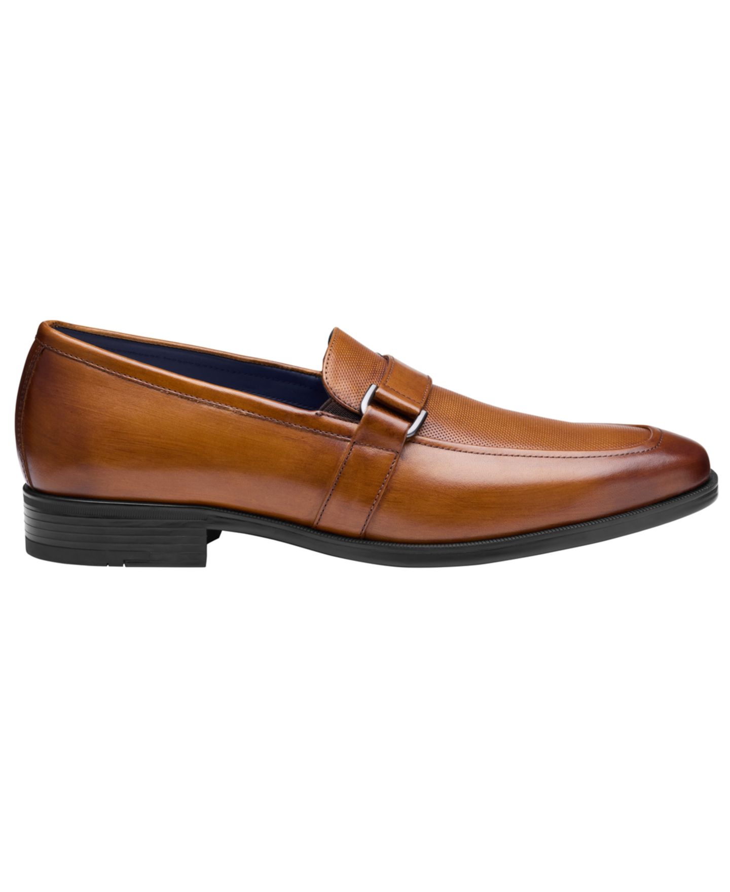 Мужские туфли Johnston & Murphy Gibbons Embossed Bit Loafer, цвет: Чёрный — фото 6