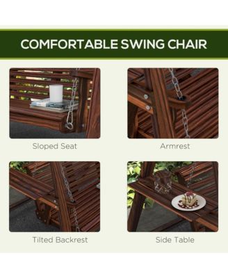2-Seat Patio Swing Chair, Porch Swing with Sd,