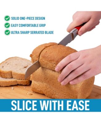 Serrated Bread Knife - Stainless Steel Bread Knife for Homemade Bread, Cake, Bagel