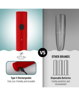 Froth N Go Rechargeable Milk Frother with Case for Lattes