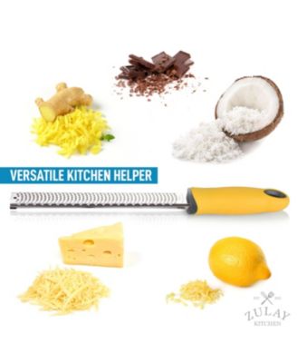 Stainless Steel Zester Grater with Handle for Cheese & Vegetables
