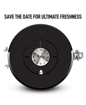 Coffee Storage Canister with Scoop, Date Tracker, Built-In One-Way CO2 Valve & 2 Spare Filter Replacements