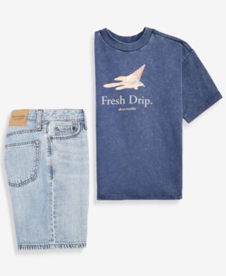 Boys' Adjustable Denim Shorts