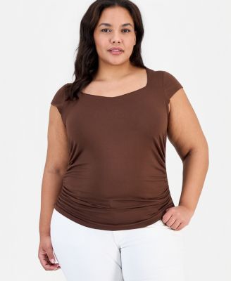 Trendy Plus Ruched Top