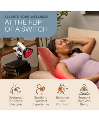 InfraGlow Red & Near Infrared Light Therapy Lamp – 18-LED Clip-On Infrared Lamp for Body, Pain Relief, Skin Wellness & At-Home Recovery