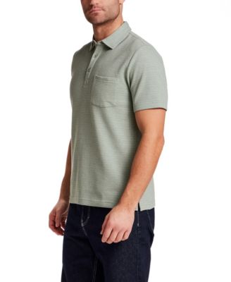 Men's Short-Sleeve Waffle Polo Shirt