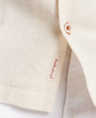 Men's Airtex Regular-Fit Textured Button-Down Camp Shirt