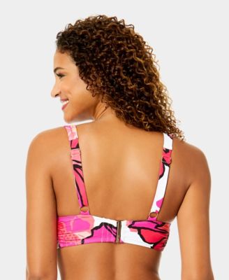 Women's Soft Shirred Band Swim Bikini Top