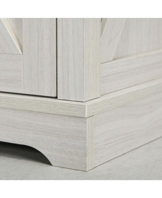 End Table with Charging Station and USB Ports,