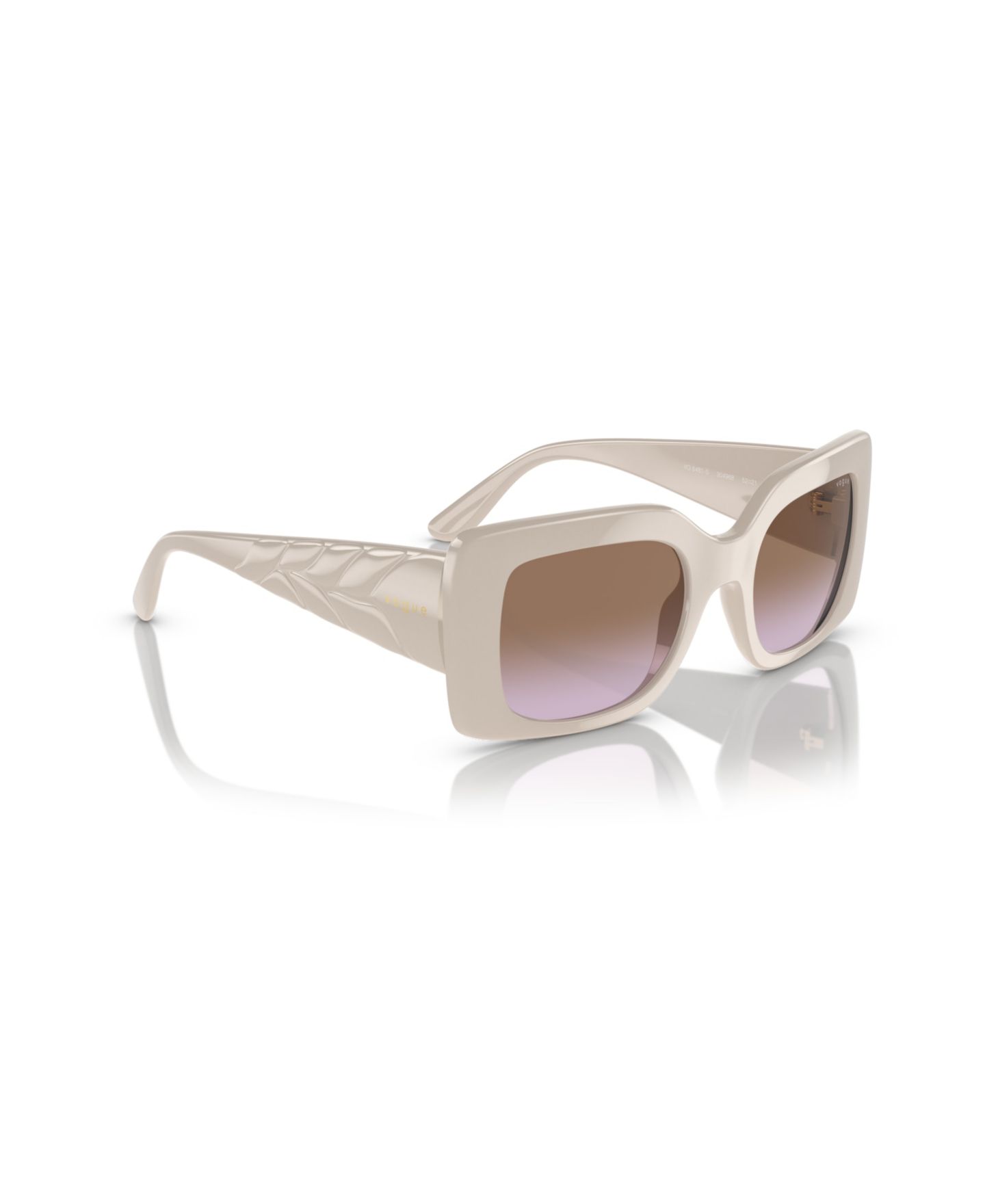 Женские солнцезащитные очки Vogue Eyewear Rectangle Sunglasses, VO5481S, цвет: Светлый серый — фото 6