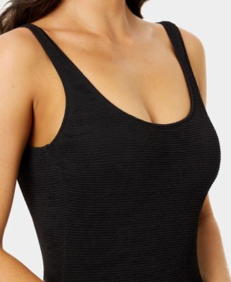 Women's Popcorn Scrunch Texture One-Piece Swimsuit