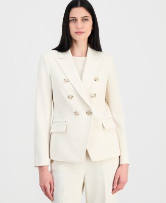 Women's Crepe Double-Breasted Blazer