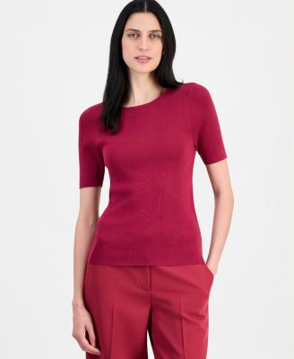 Women's Short-Sleeve Sweater T-Shirt