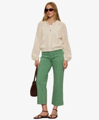 Women's Daily Escape Flower Long-Sleeves Sweater