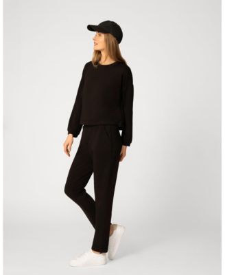 Women's Crochet Trim Knit Set