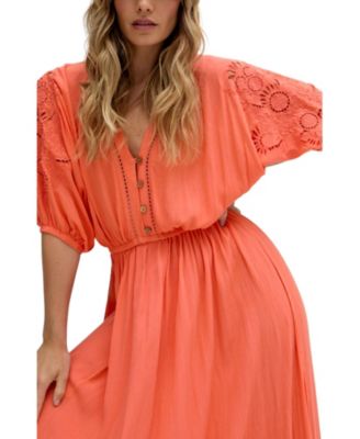 Women's Somerton Kaftan Style Embroidered Maxi Dress