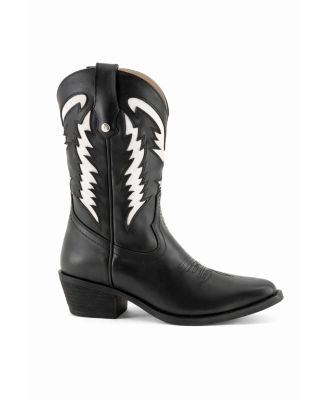 Women's Leather Boots Western Style