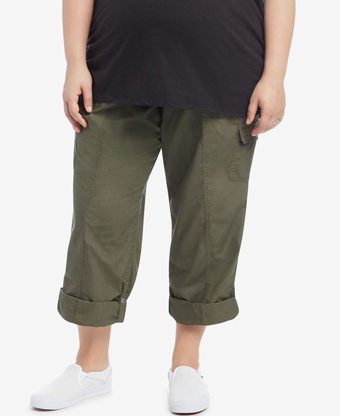 Motherhood Maternity Plus Size Convertible Cargo Pants & Reviews - Maternity - Women - Macy's
